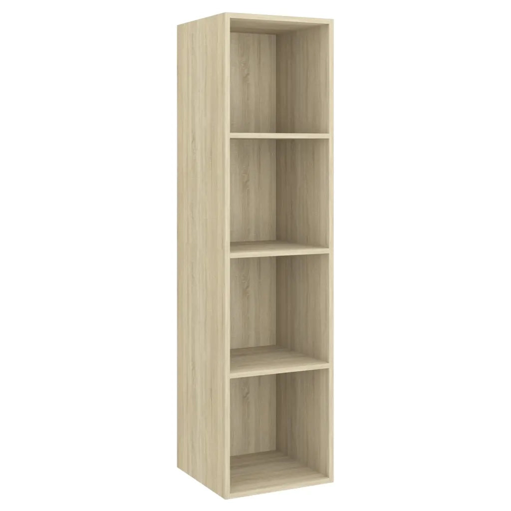 Set Porta TV 2 pz-Set di 2 Credenza per TV Rovere Sonoma in Truciolato 830919
