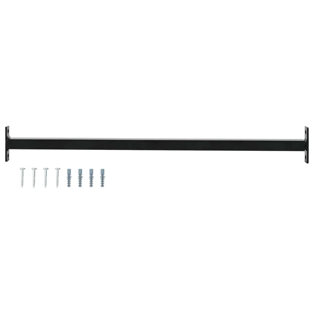 Barra di Sicurezza Regolabile per Finestra Nero 710 -1200 mm 42031309