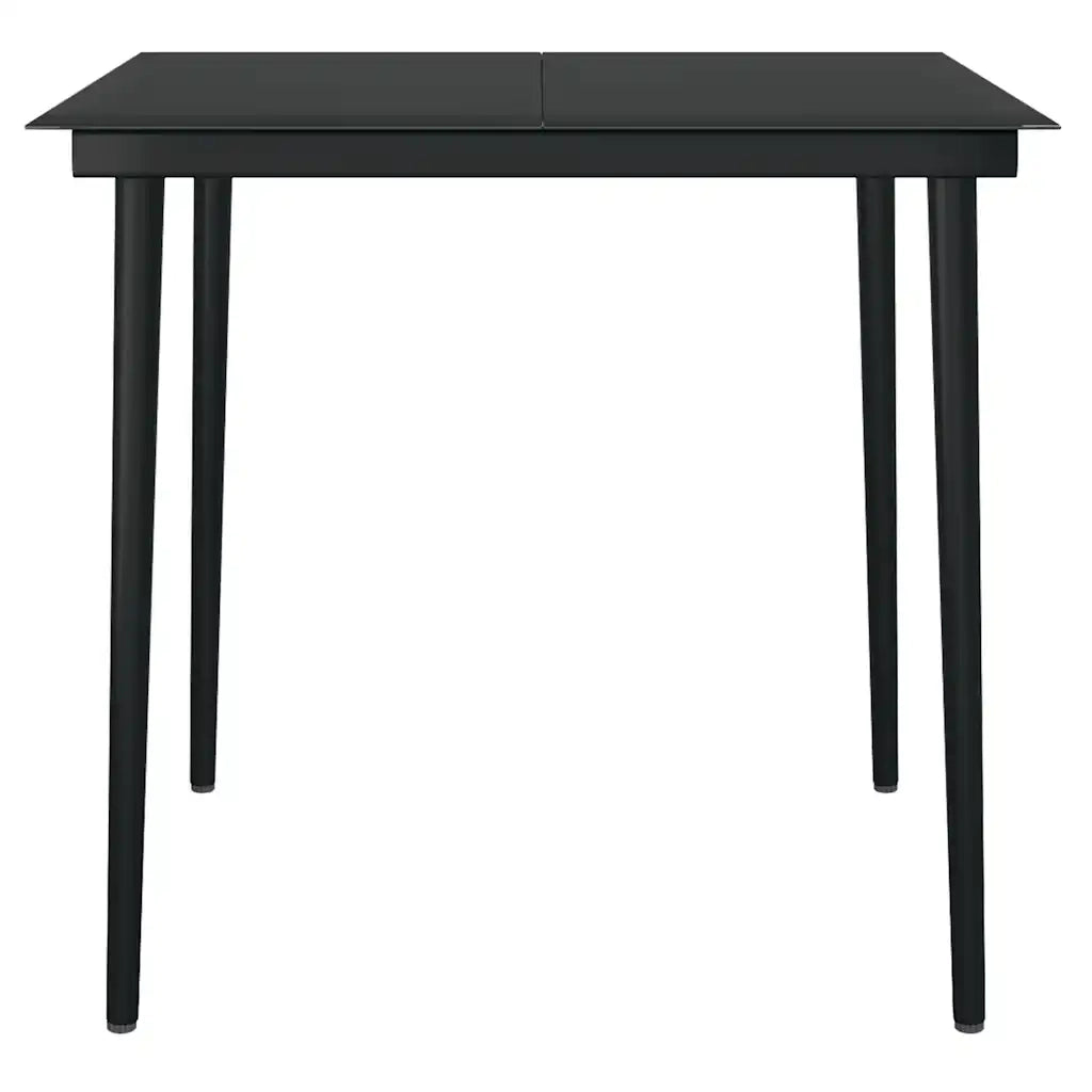 Set da Pranzo da Giardino 3 pz con Cuscini Polyrattan Vetro 3334450