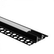 Profilo LED GN02 da superficie nero diffusore opale 2m Ecolight