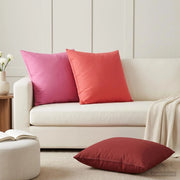 Federa 2 pcs HEERLEN Rosa 80 x 80 cm Poliestere 913675