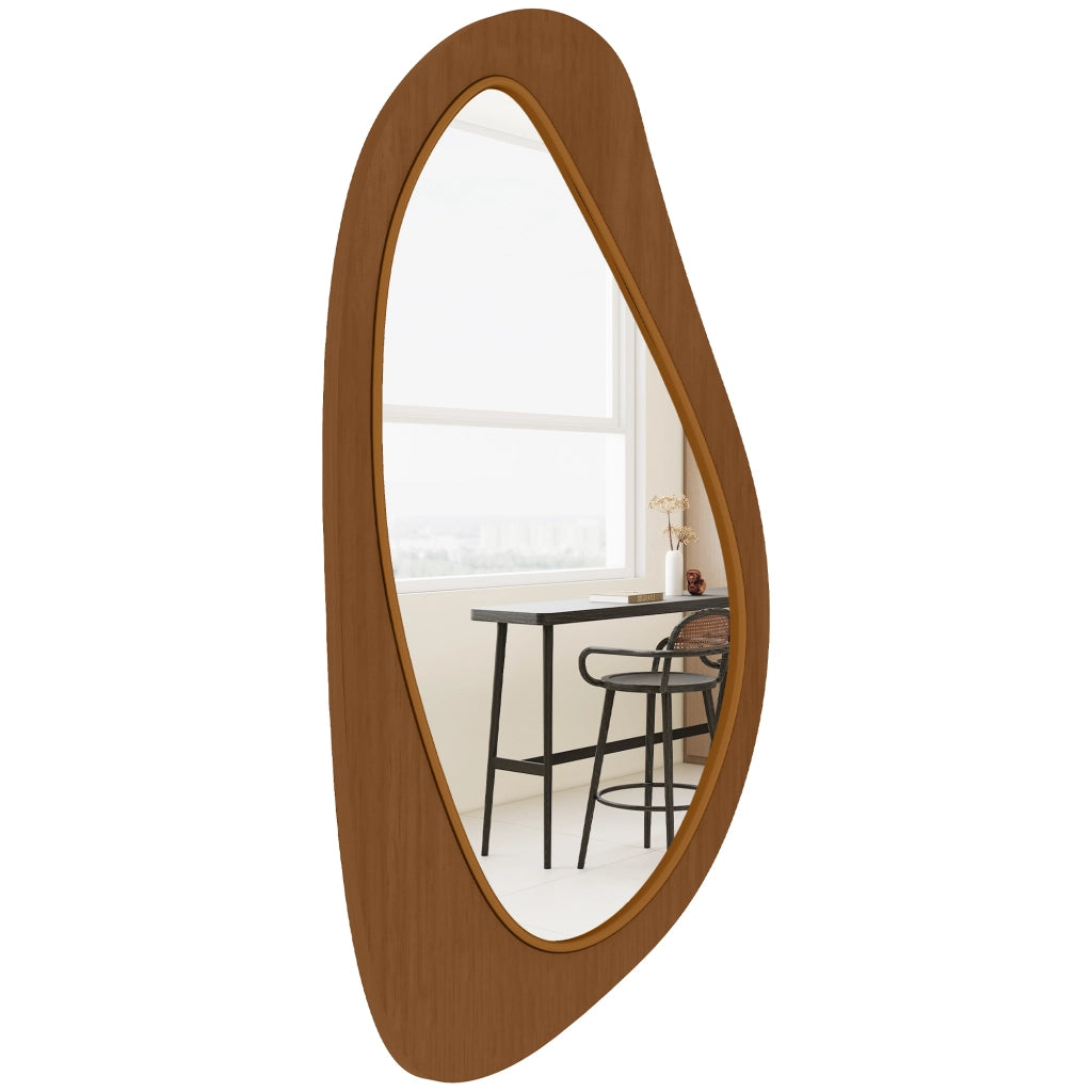 Specchio da Parete Finestra ¨C Xylo ¨C Cornice Legno Pino, 91,5x45x3 cm, Naturale