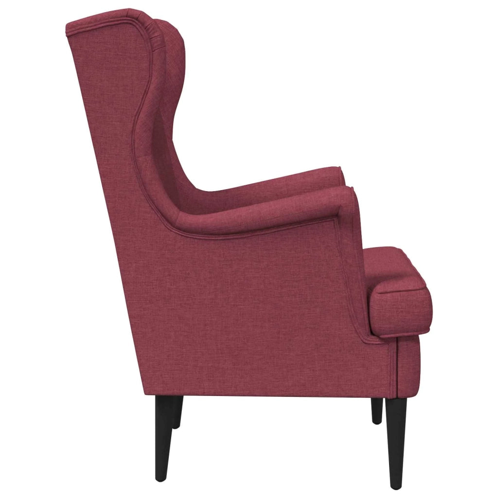 Poltrona | Sedia Relax Rosso Vino Tessuto