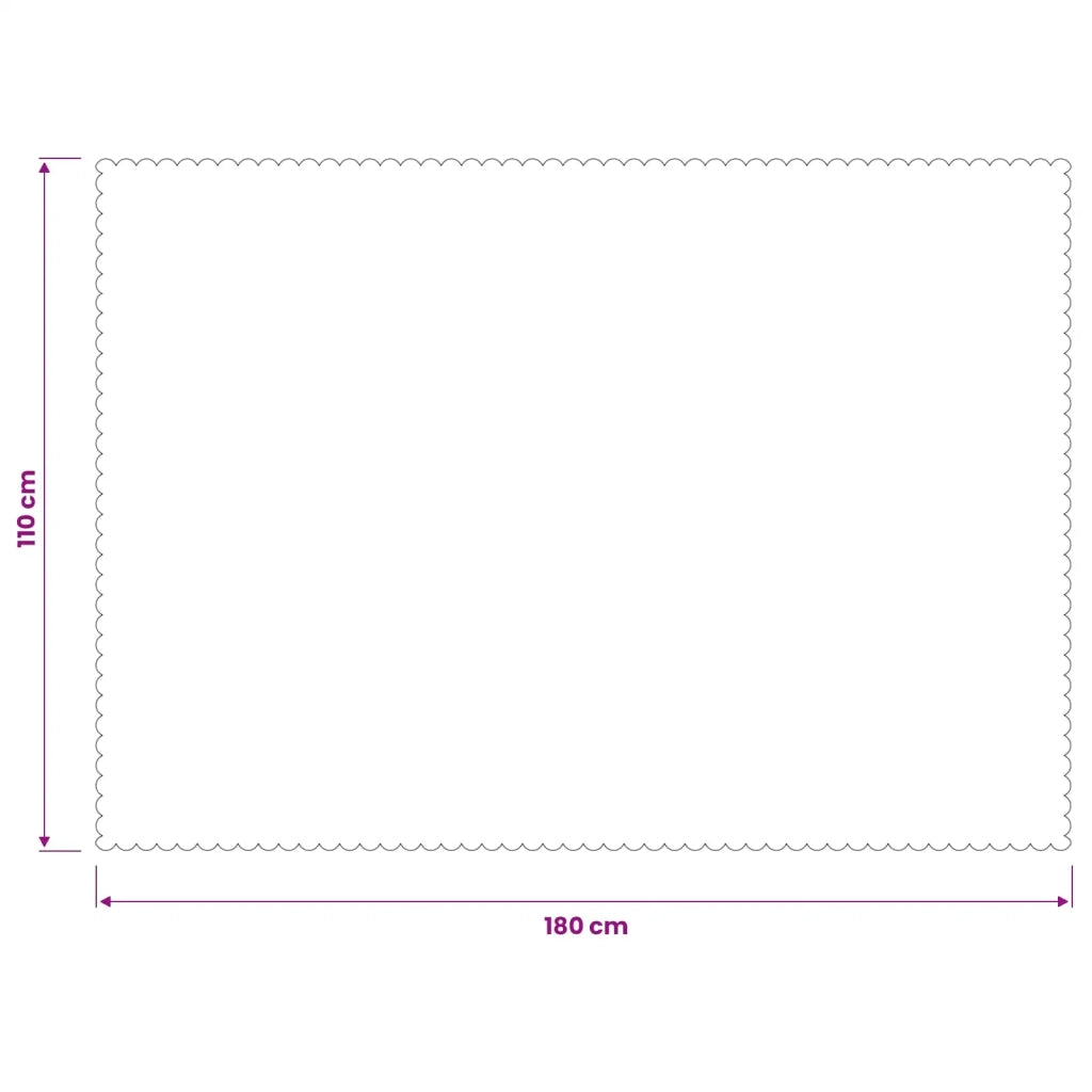 Tovaglia da Tavolo Rettangolare Grigio Chiaro 110 x 180 cm 42040080