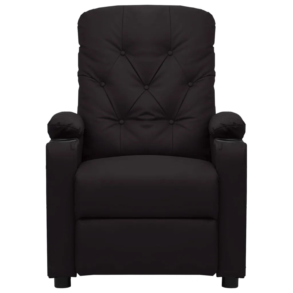 Poltrona Massaggiante Nera in Similpelle 339129