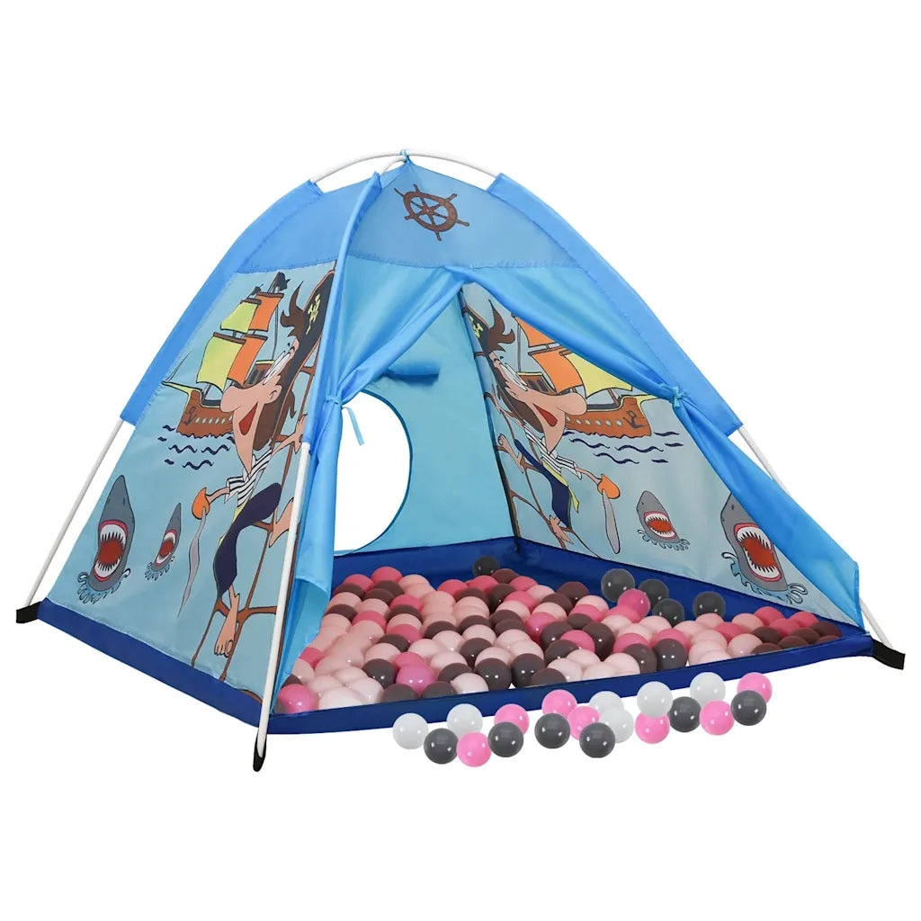 Tenda da Gioco per Bambini-Tenda Giocattolo Blu con 250 Palline 120x120x90 cm 100872