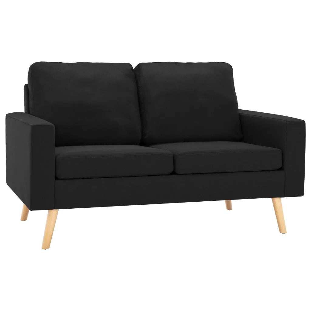 Set Divani 2 pz in Tessuto Nero 3056623