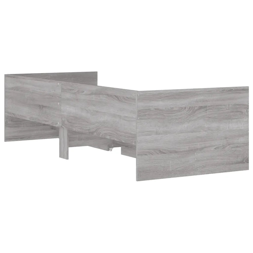 Giroletto con Cassetti-Struttura Letto con contenitore Grigio Sonoma 100x200 cm 121481