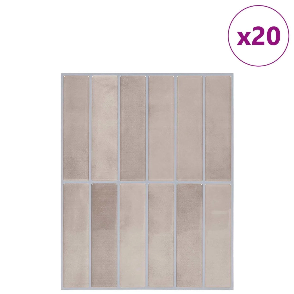 Piastrella Rettangolare 20 pz Caff¨¨ beige 29 x 23 x 0,08 cm CFW3776127