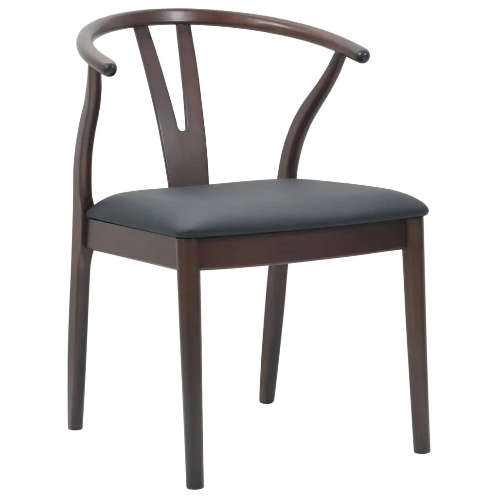 Sedia da pranzo 2 pcs Marrone chiaro e nero