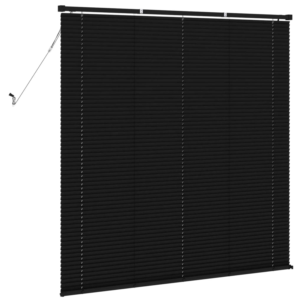 Tenda Veneziana | Tenda a lamelle Nero 150 x 160 cm 25 mm PVC