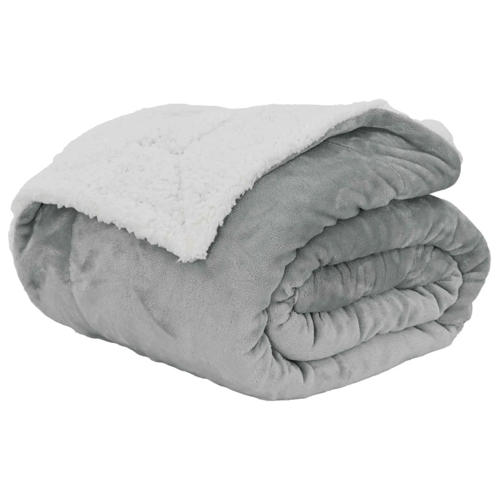 Coperta Grigio 240 x 270 cm Panno