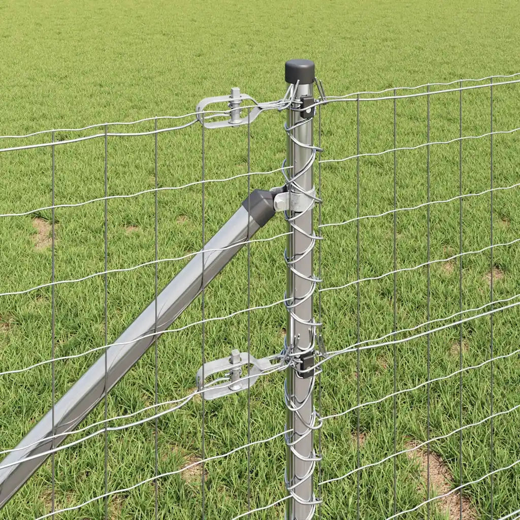 Recinzione con Posto Argento 0,4 x 25 m Acciaio