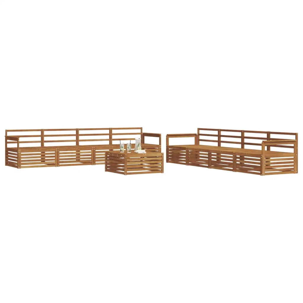 Set di divani da esterno 9 pcs Naturale 3373204