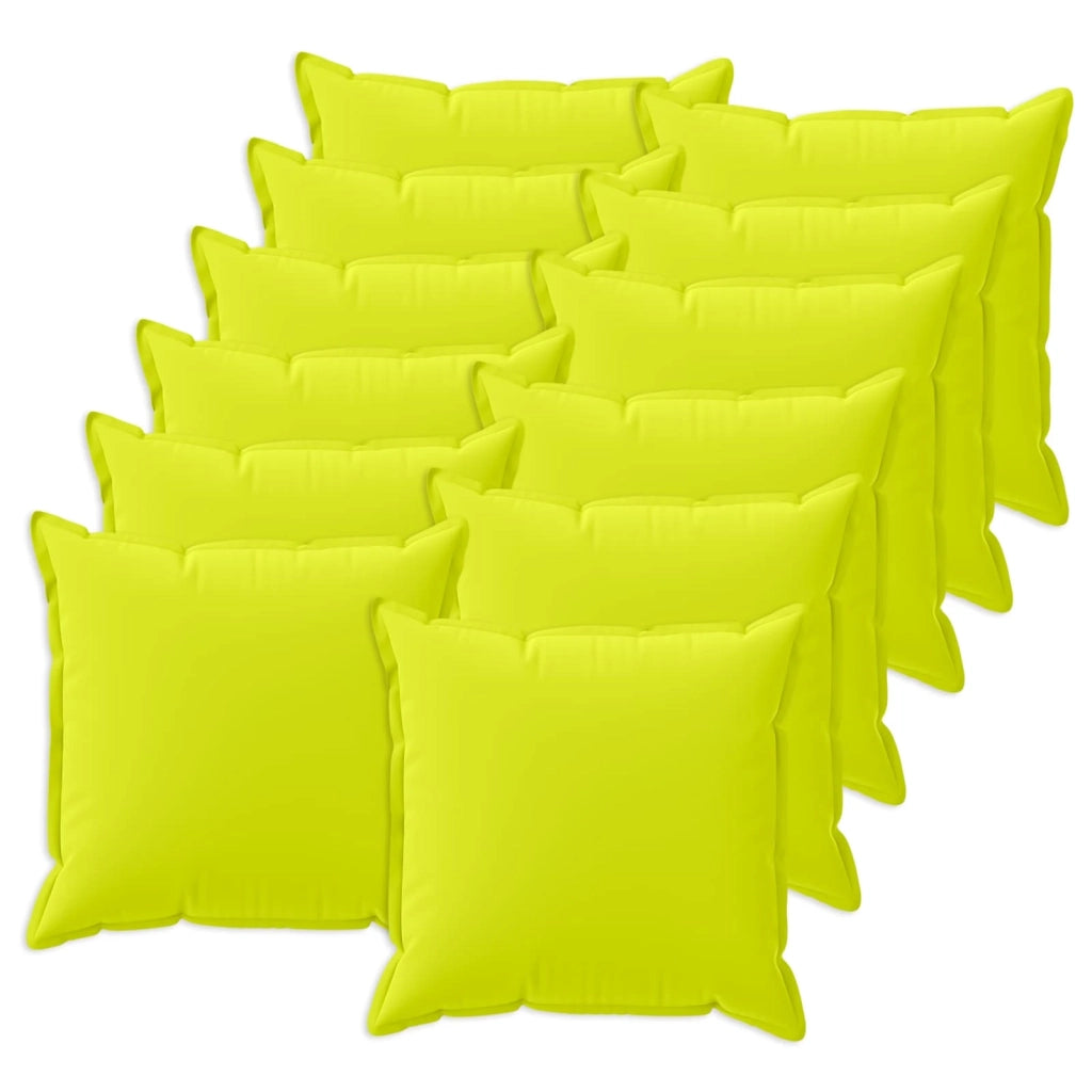 Federa 12 pz HOUTEN Verde brillante. 40 x 40 cm Poliestere 916902