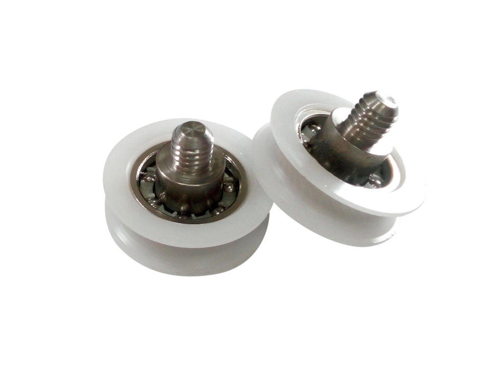 R400/174 - Rotella di ricambio per box doccia - 25 YB M6 - Kit 2 pezzi