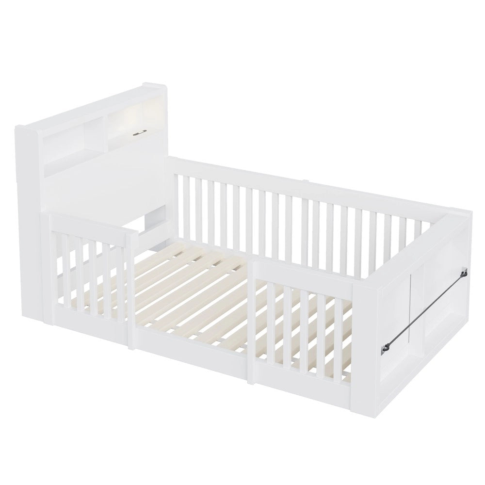 Letto singolo ¨C Minimal ¨C bianco in legno 90x190cm