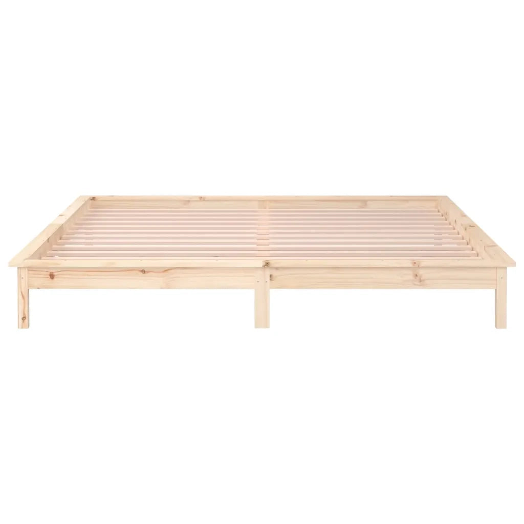 Giroletto con LED-Struttura Letto 120x190 cm Small Double in Legno Massello 872761