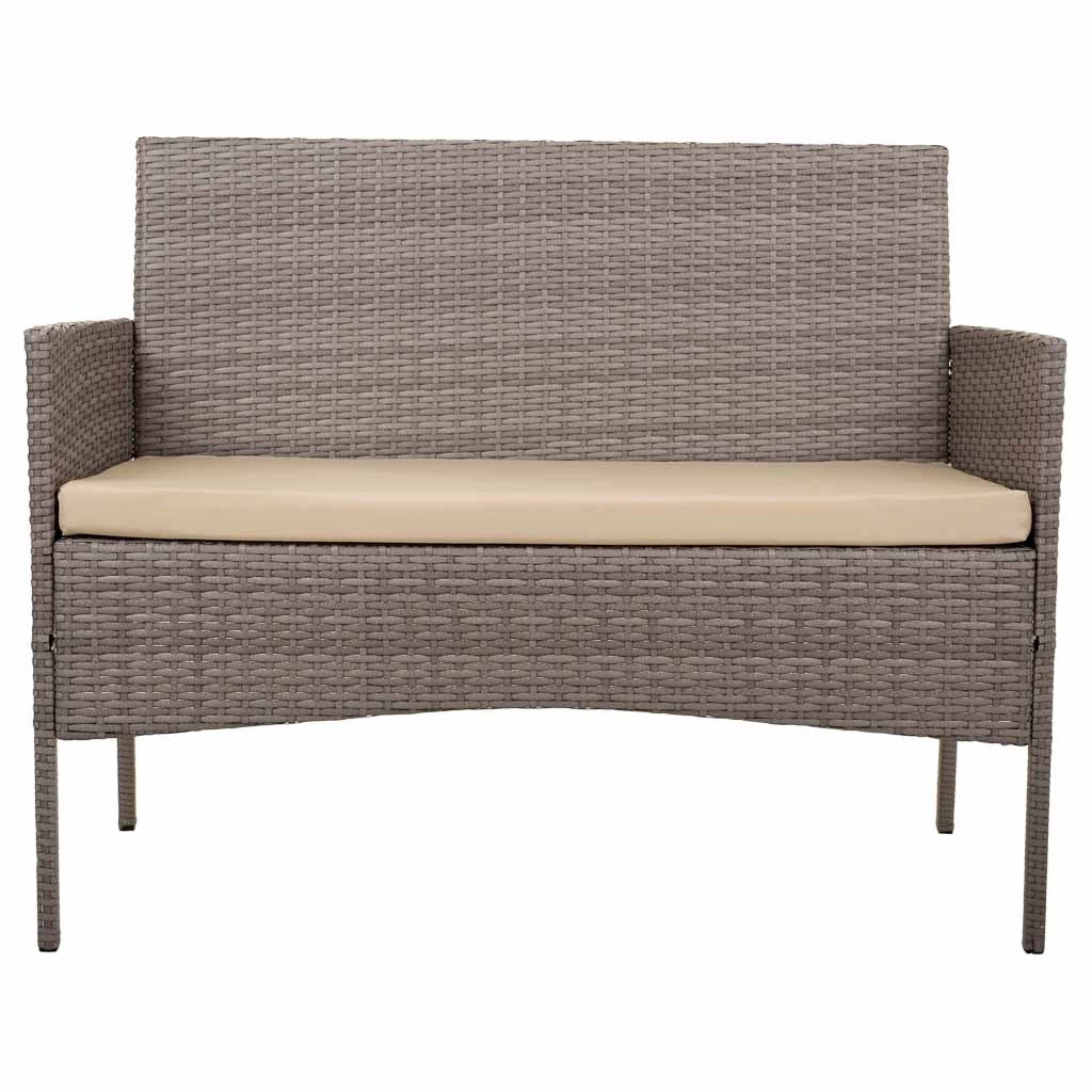Set tavolo grigio, divano e 2 poltrone