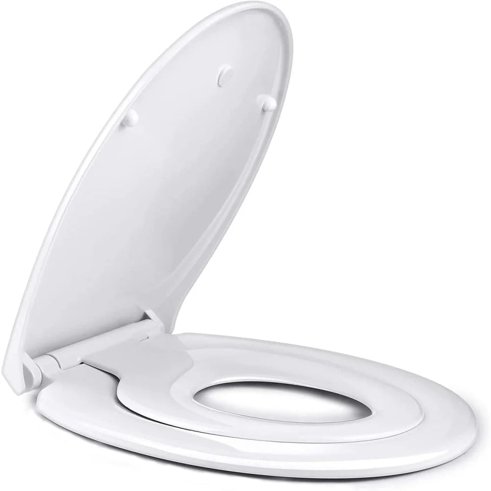 Sedile per wc per famiglie, copriwater con seggiolino magnetico