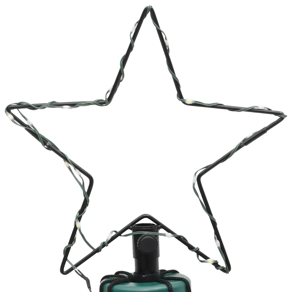 Albero di Natale con Puntale-Luci decorative natalizie Bianco Freddo 732 LED 500 cm