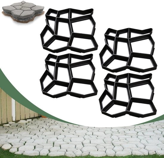 4 pezzi di piazzola di plastica per pavimento in cemento - Soluzione pratica per piazzole, resistente all'usura e alla corrosione