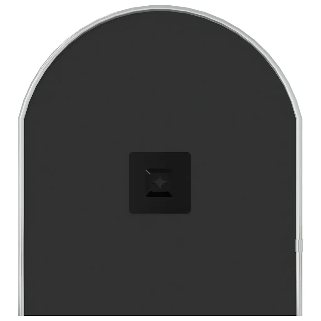 Specchio da Parete Argento 70x30 cm Ovale 348191
