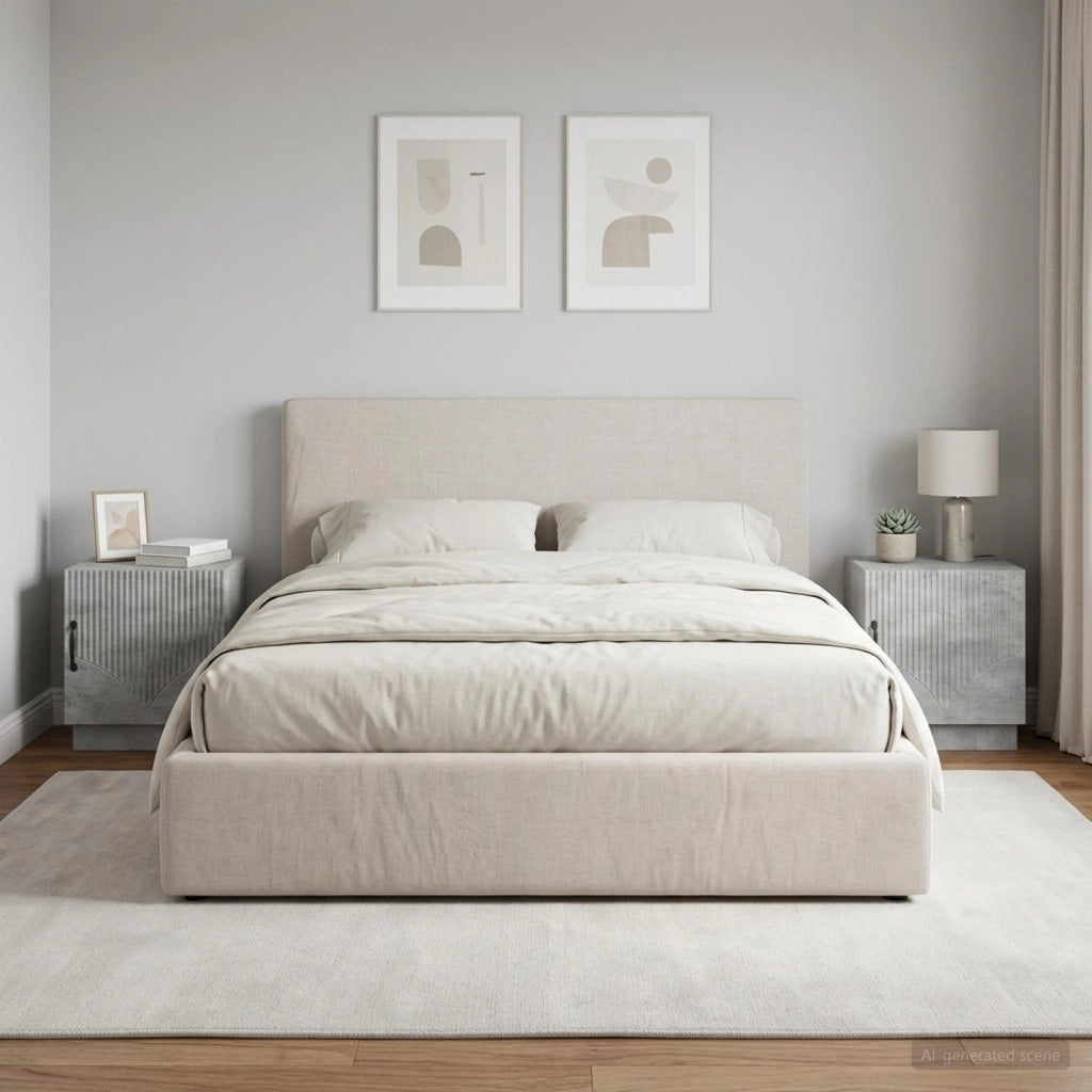 Comodino 2 pz Grigio Concretè 43 x 34,5 x 47 cm 895262