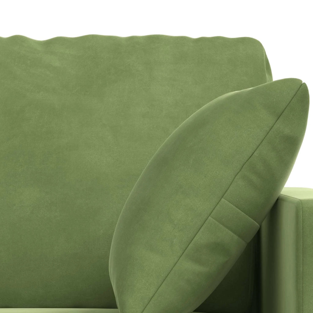 Set di divani 2 pcs Verde chiaro 138 x 78 x 80 cm Velluto 3407510