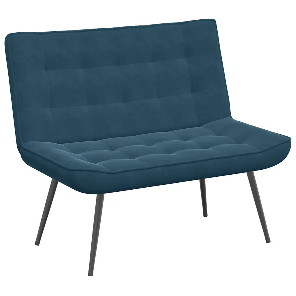 Panca Blu 110x74x84 cm in Velluto CFW7299986