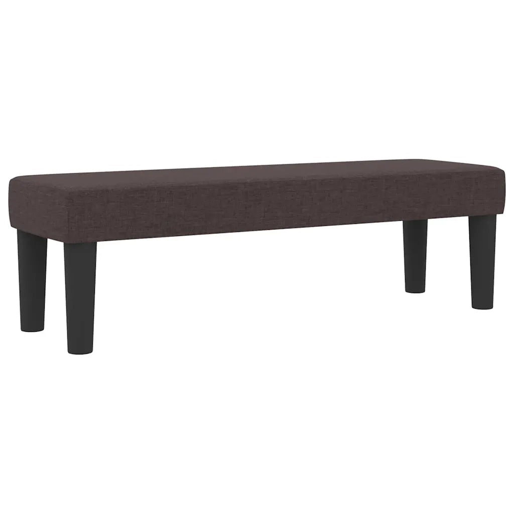Letto a molle con materasso Marrone Scuro 120 x 190 cm Tessuto