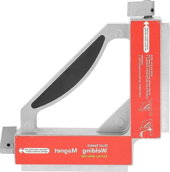 Maniglione magnetico con doppia commutazione - impianto di saldatura magnetica per angoli di 90 gradi - accessori per saldatura.