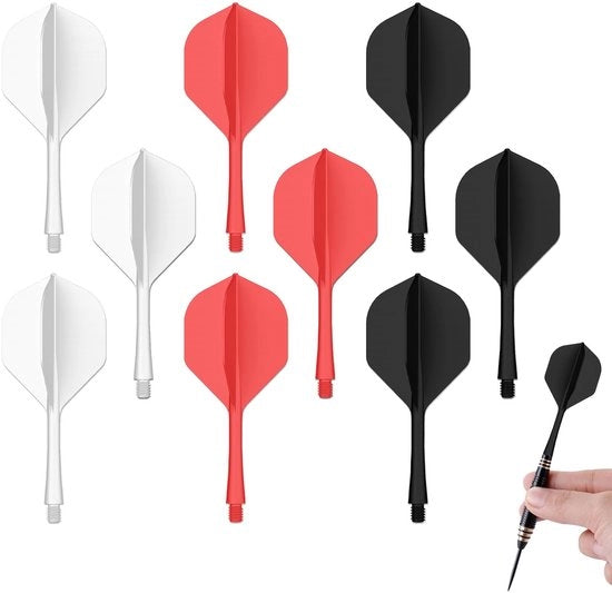 Set di Vele per Darts da 9 - Vele per Darts Flex - Lunghezza delle Vele 70 mm - Accessori per Darts - Migliorata Stabilità - Controllo Perfetto - Punte per Darts