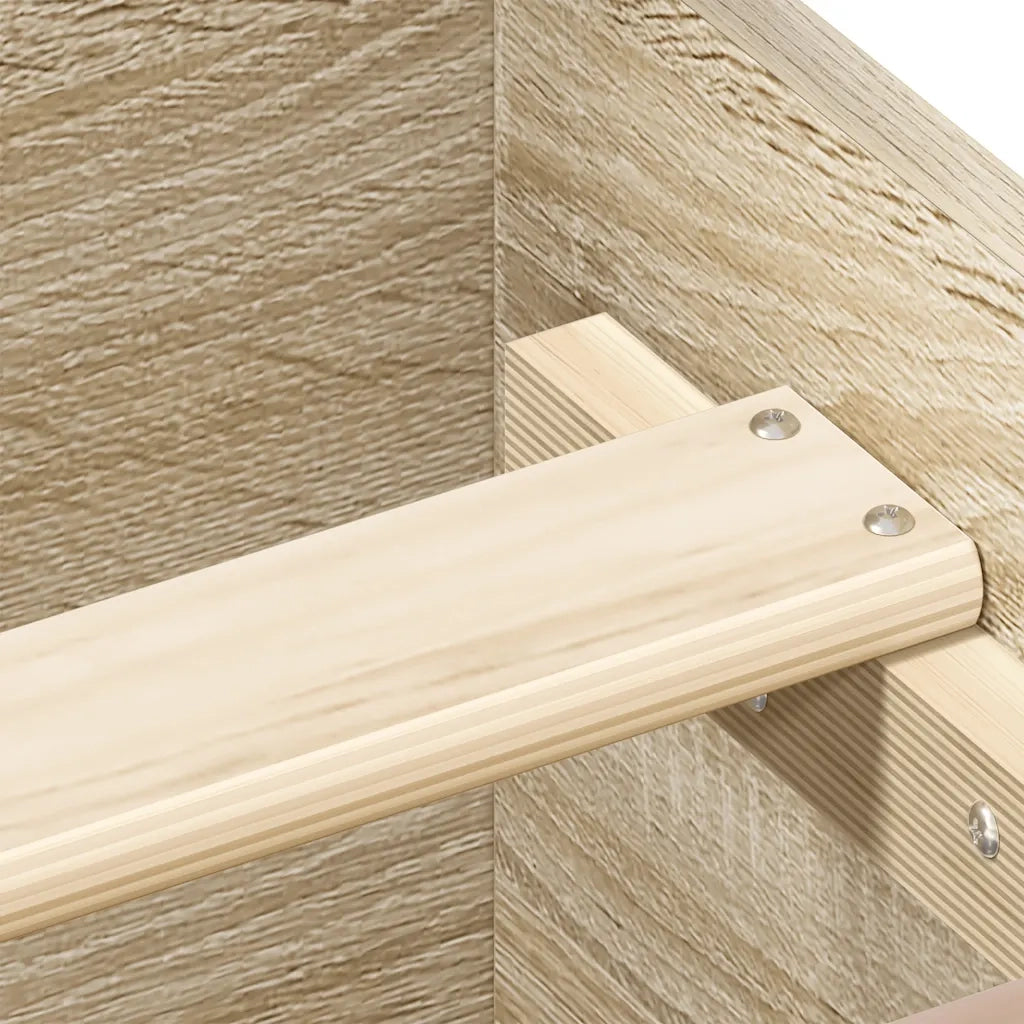 Giroletto con Testiera e Pediera Rovere Sonoma 150x200 cm 3203756