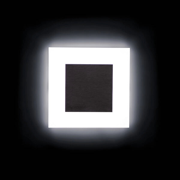 Luce scale LED quadrata nero/bianco PIR 0,8W Kanlux
