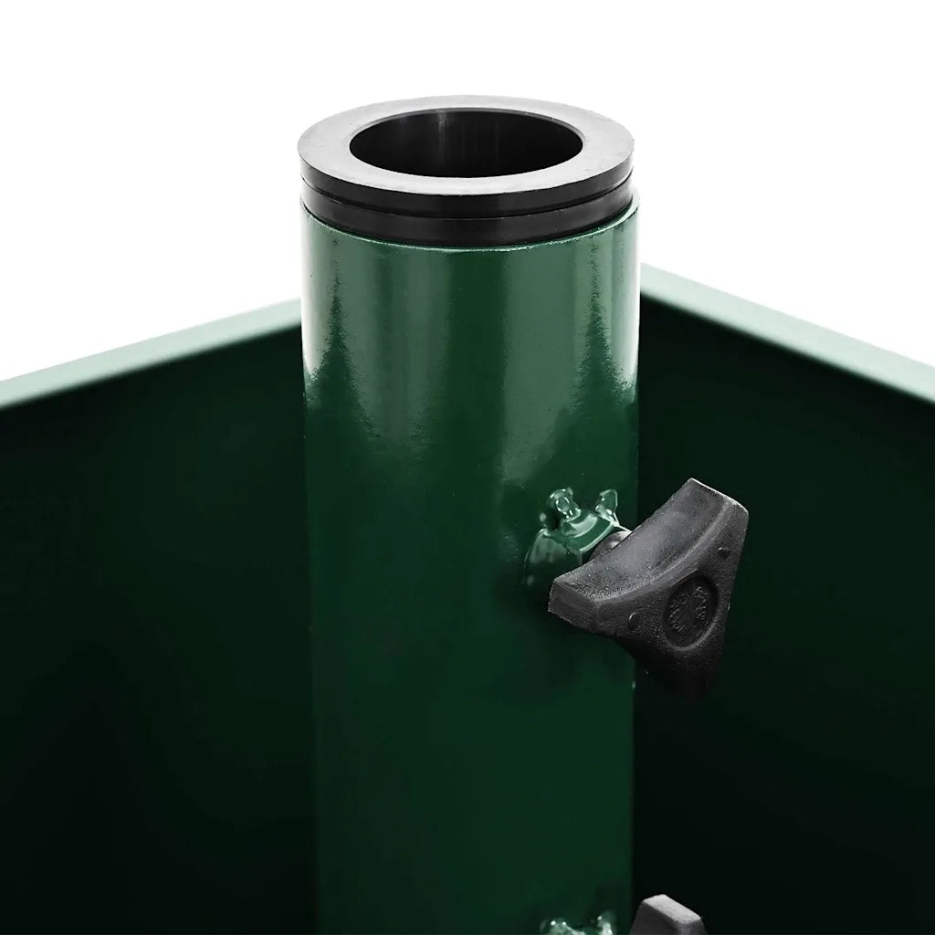 Base per Ombrellone-Supporto per ombrellone Verde 45 x 45 x 45 cm Acciaio