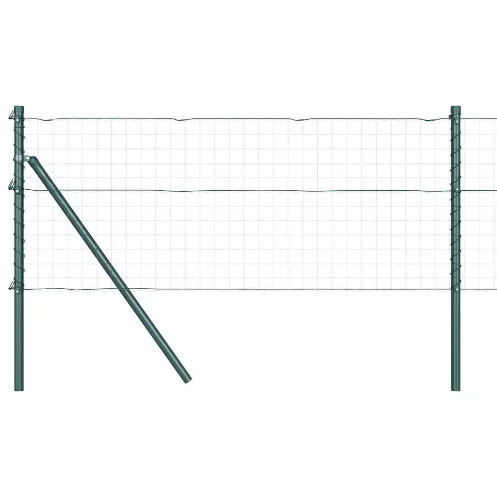 Palo della recinzione 13 pcs Verde Acciaio 42004191