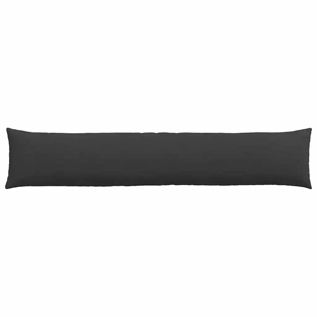 Cuscini da Divano 2 pcs Nero 200 x 40 cm Tessuto 42013900