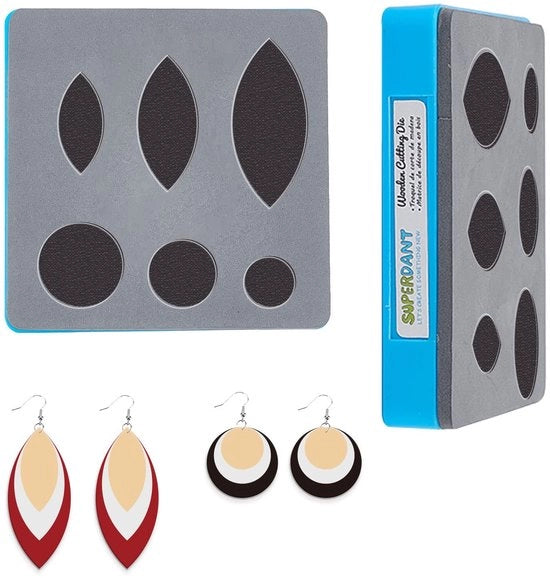 Pompa a forma di penna in pelle rotonda - Macchina a viti in legno - Inclusa scatola di protezione - Duraturo e riutilizzabile - Ideale per progetti DIY creativi