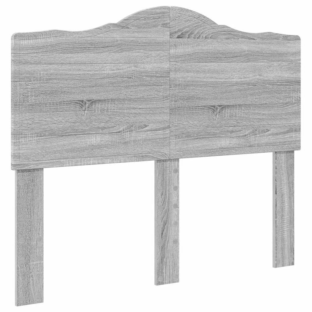 Letto matrimoniale | Letto per adulti | Struttura del letto con testiera Grigio Sonoma 120 x 200 cm
