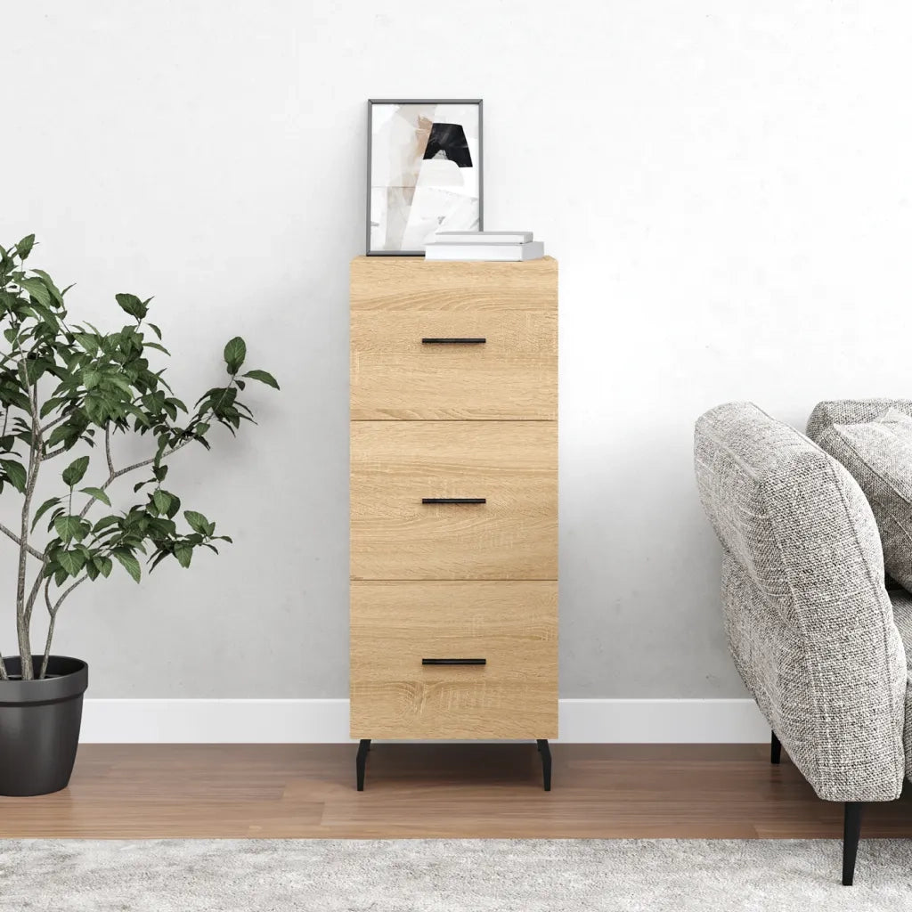 Credenza Rovere Sonoma 34,5x34x90 cm in Legno Multistrato 828623