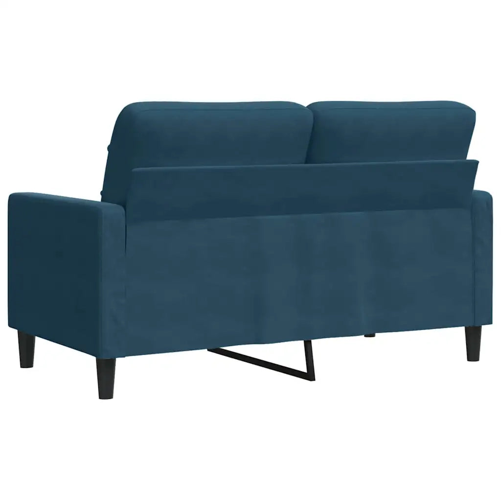 Divano a 2 Posti-Sofa 2 Posti Blu 120 cm in Velluto 659431
