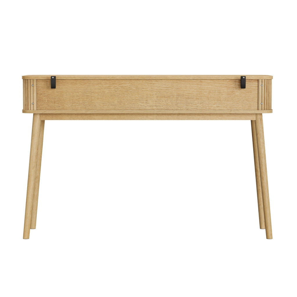 Consolle con 2 cassetti e ripiano aperto effetto rovere HOMVRA