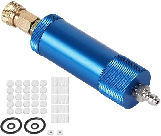 Purificatore di olio per motori - filtro PCP - compressore di aria - regolatore - lega di alluminio - diametro del cavo 8 mm - resistente a pressioni da 0 a 40 MPa - filtro dell'aria