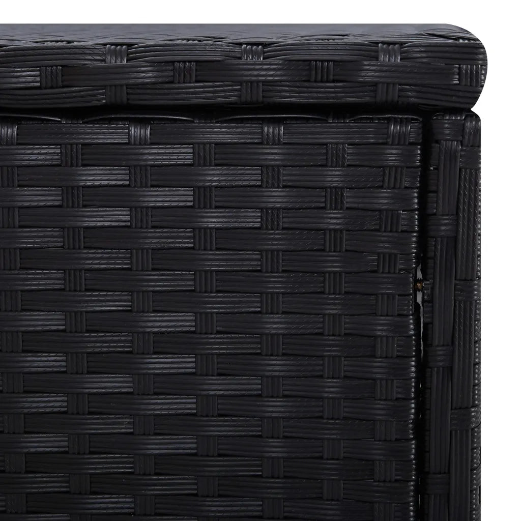 Lettini PrendiLettino sole | Sdraio da giardino | Lettino da sole con Tavolino 3 pz in Polyrattan Nero