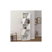 Libreria 5 ripiani Frame 54x168 colore bianco