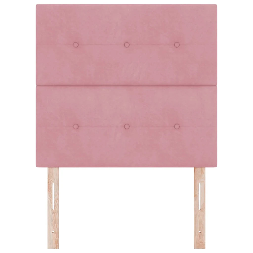 Testiera | Testata LED con strisce LED Rosa 100 cm Velluto
