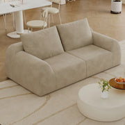 Divano in tessuto Chenille, khaki