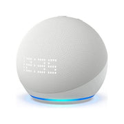 Assistente vocale amazon b09b95dtr4 echo dot 5 gen con orologio white