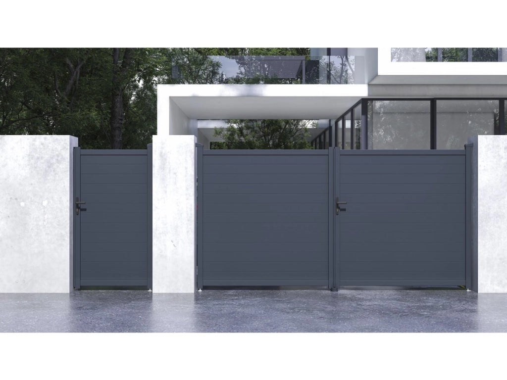 Pacchetto cancello + wicket "Marc" – Grigio